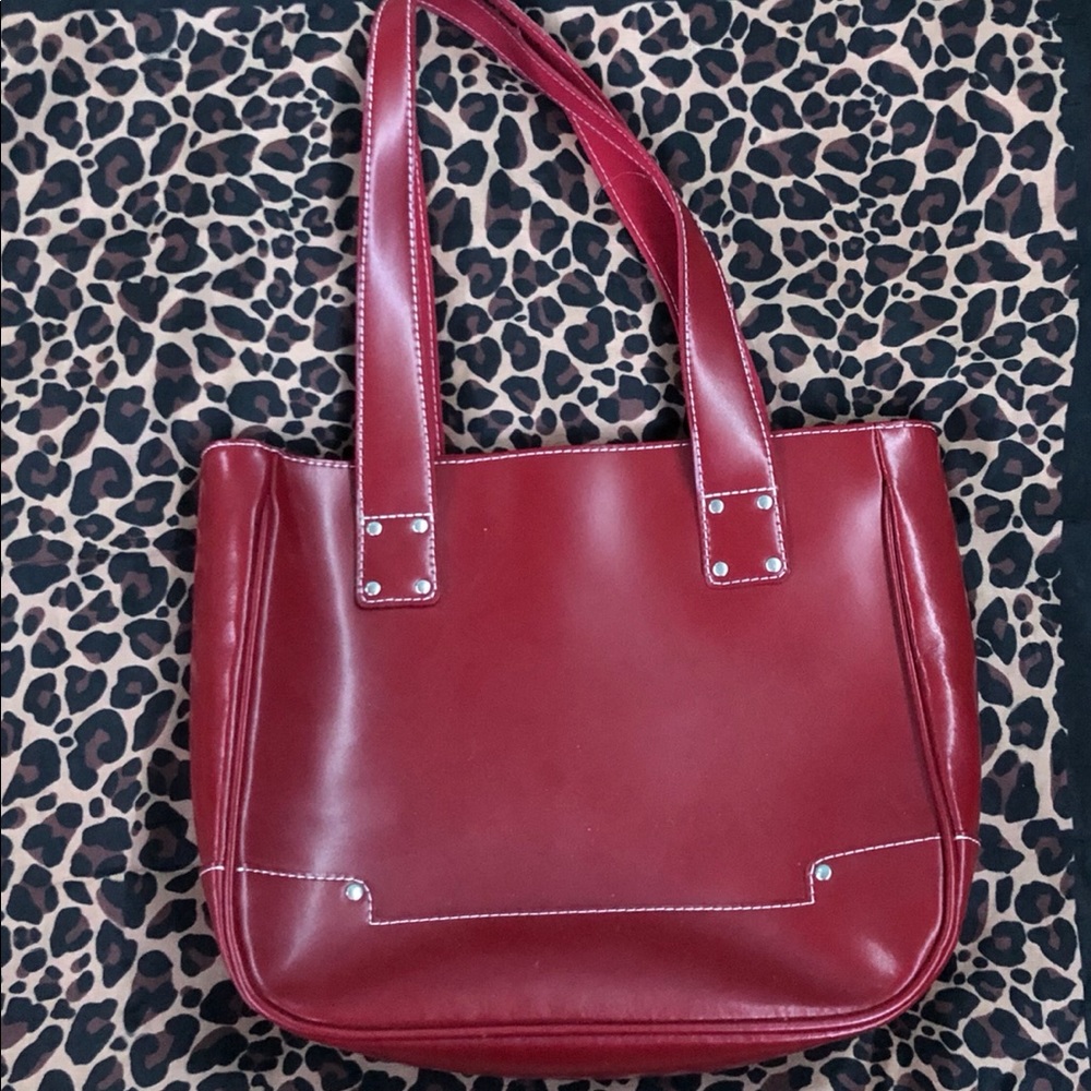 Red Wilson Leather y2k Handbag